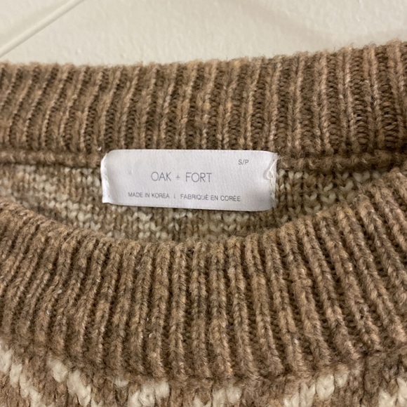 Oak and Fort Chunky Knit Sweater | size S/P - Picture 2 of 3